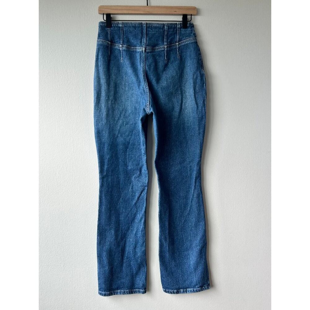 We The Free CRVY High Rise Flare Jeans Button Front Size 27 - Picture 8 of 14